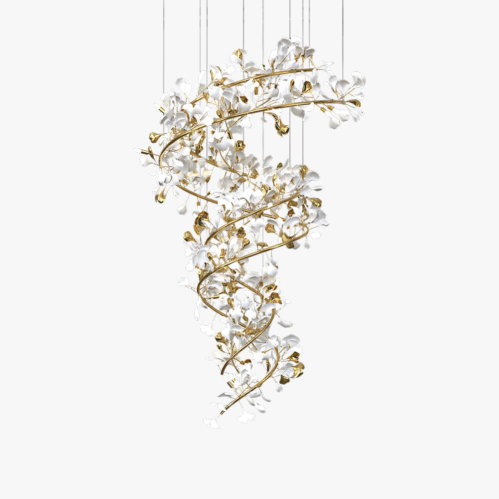 Classic Metal & Ceramic Chandelier - Timeless Design Ceiling Lighting