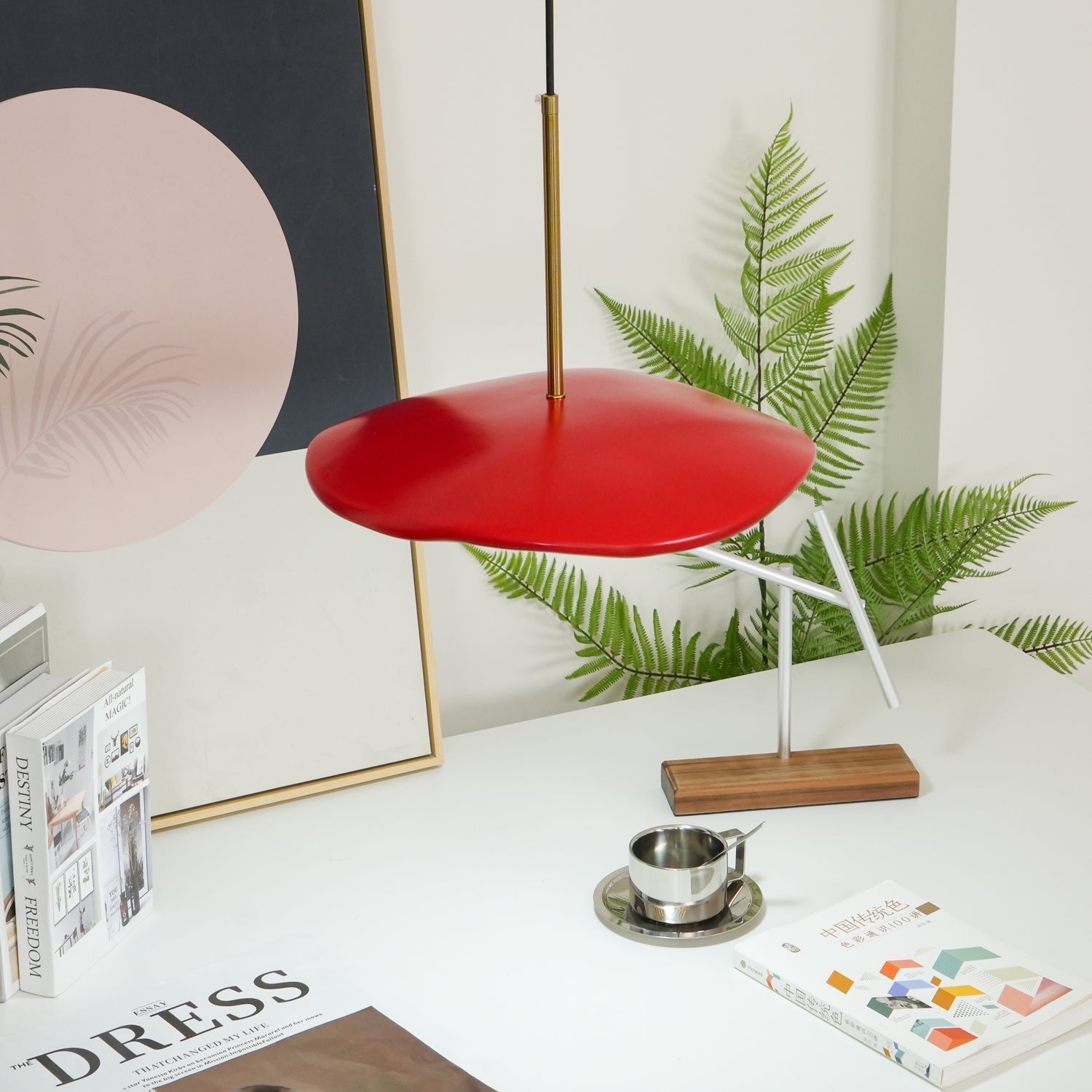 Sleek Resin Ceiling Pendant – Sloped Ceiling Light Fixture