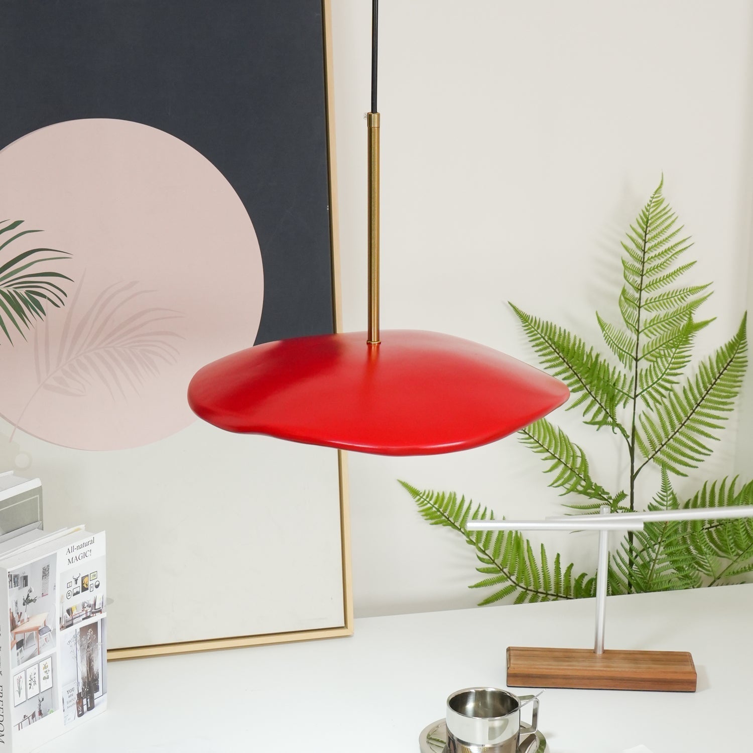 Sleek Resin Ceiling Pendant – Sloped Ceiling Light Fixture