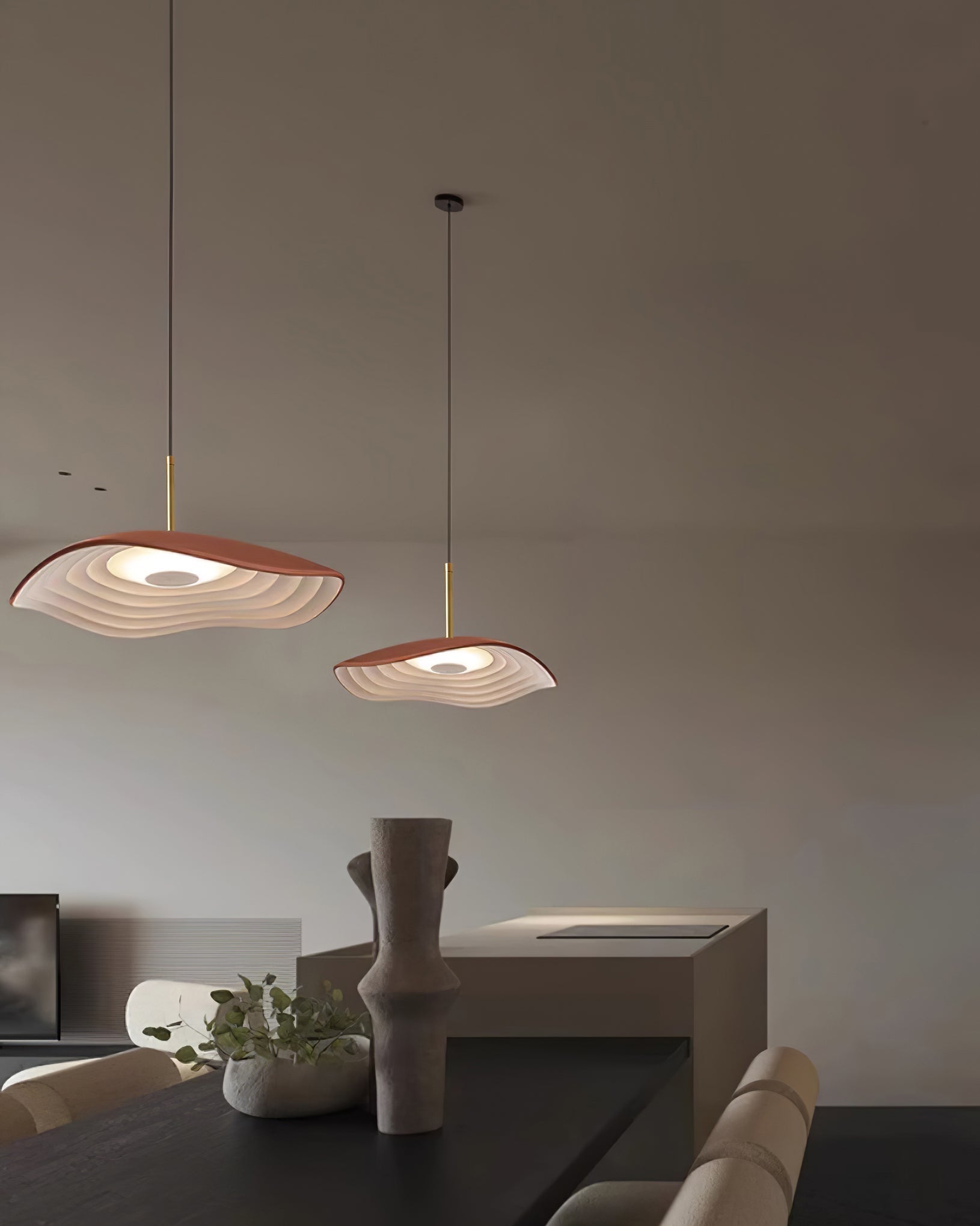 Sleek Resin Ceiling Pendant – Sloped Ceiling Light Fixture