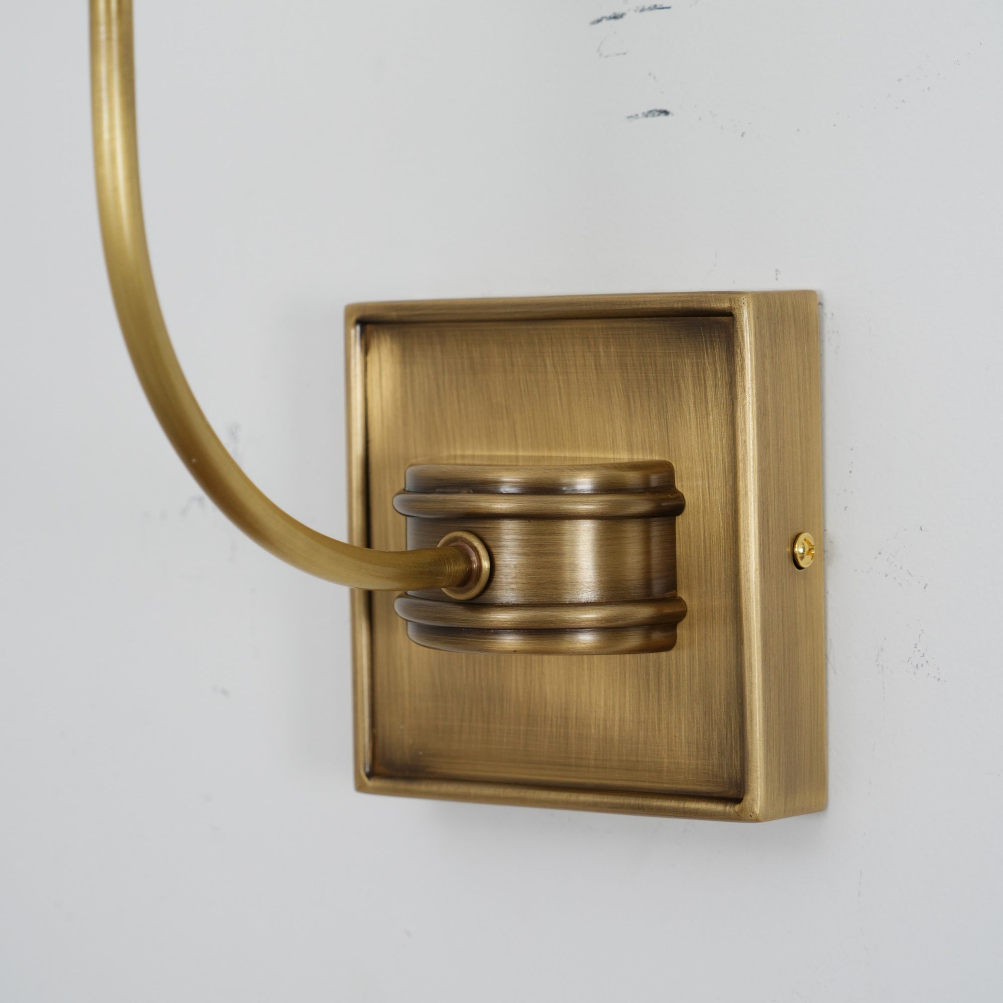 Brass Wall Sconce with Fabric Lampshade – Dual Head Lighting