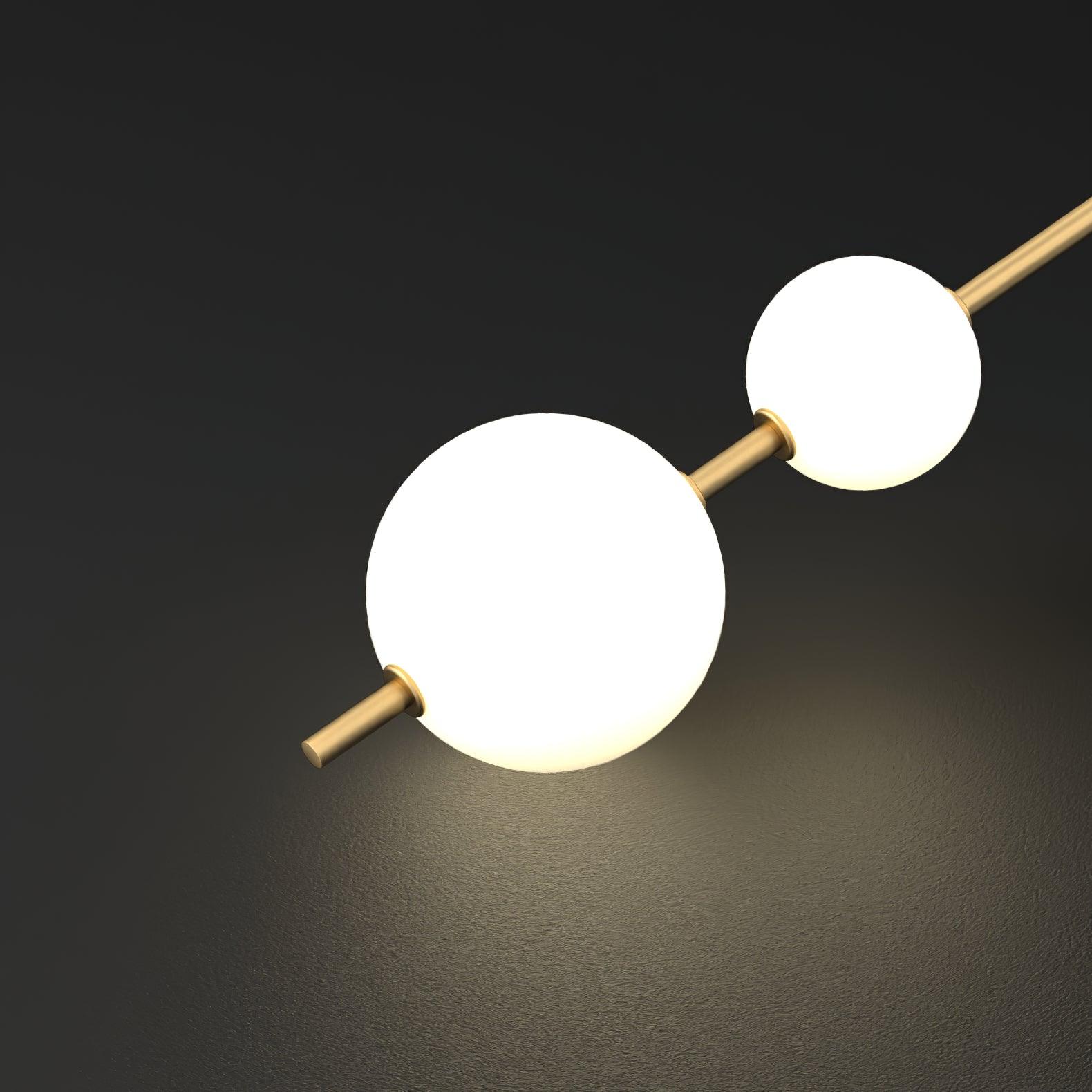 Globe-Shaped Vertical Wall Sconce | Wall-Mounted