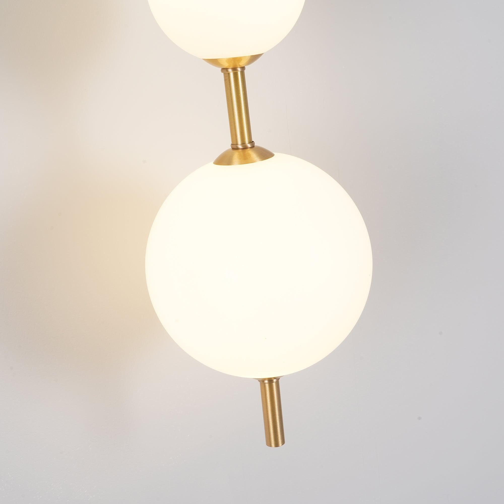 Globe-Shaped Vertical Wall Sconce | Wall-Mounted