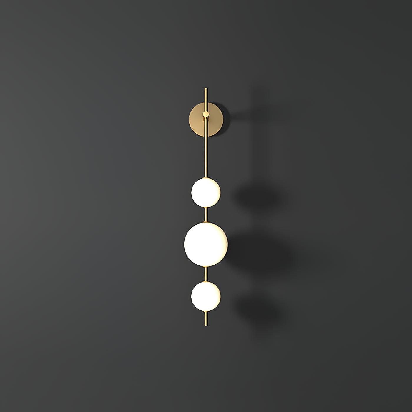 Globe-Shaped Vertical Wall Sconce | Wall-Mounted