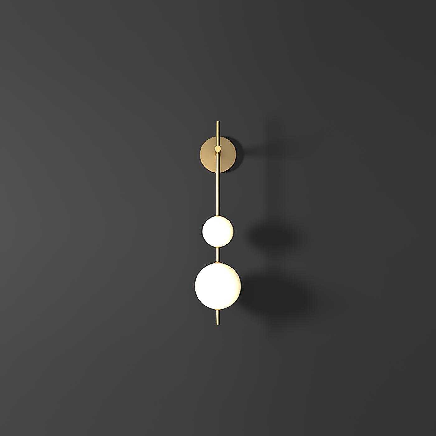 Globe-Shaped Vertical Wall Sconce | Wall-Mounted