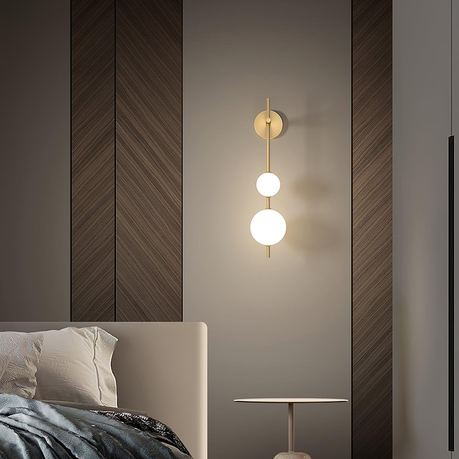 Globe-Shaped Vertical Wall Sconce | Wall-Mounted