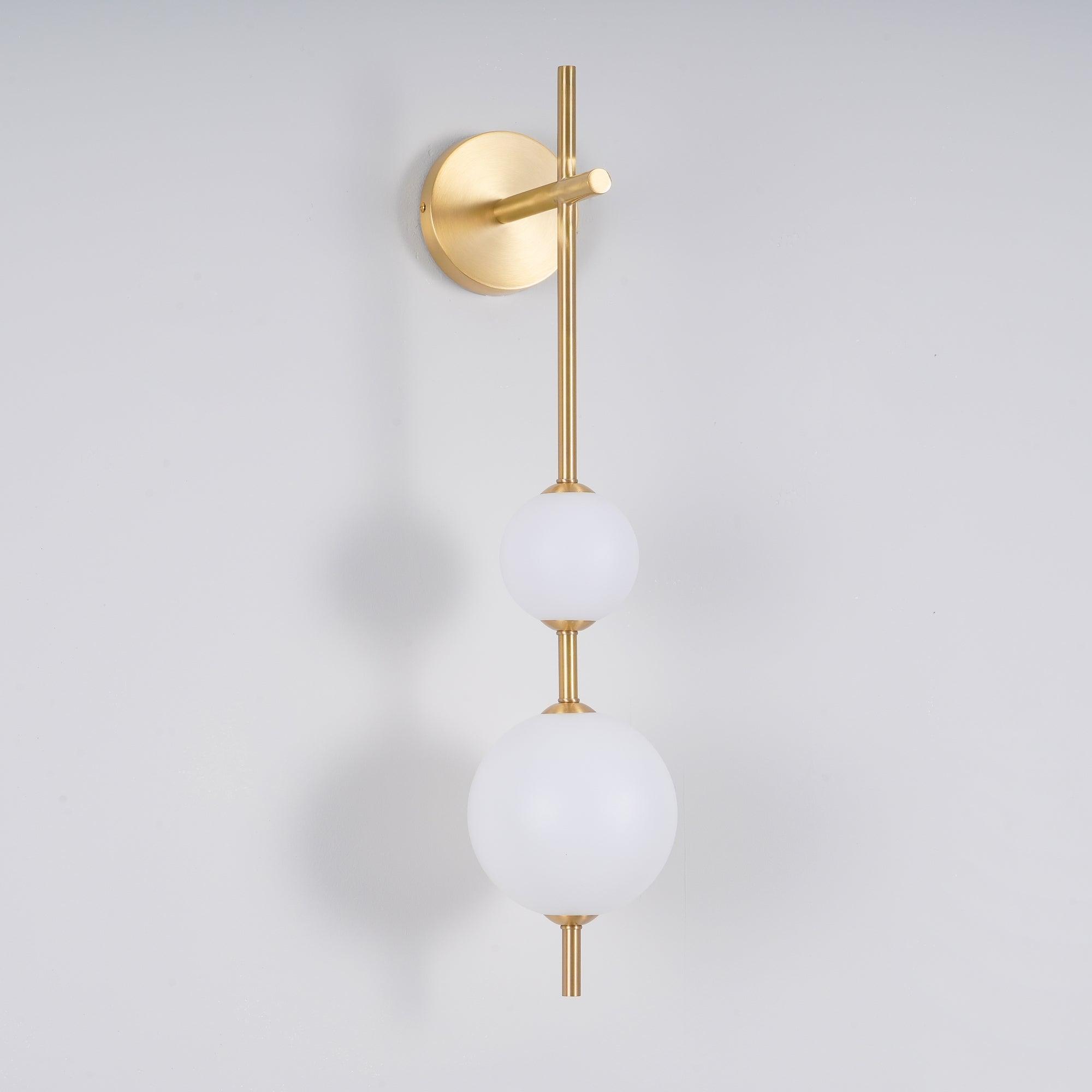 Globe-Shaped Vertical Wall Sconce | Wall-Mounted
