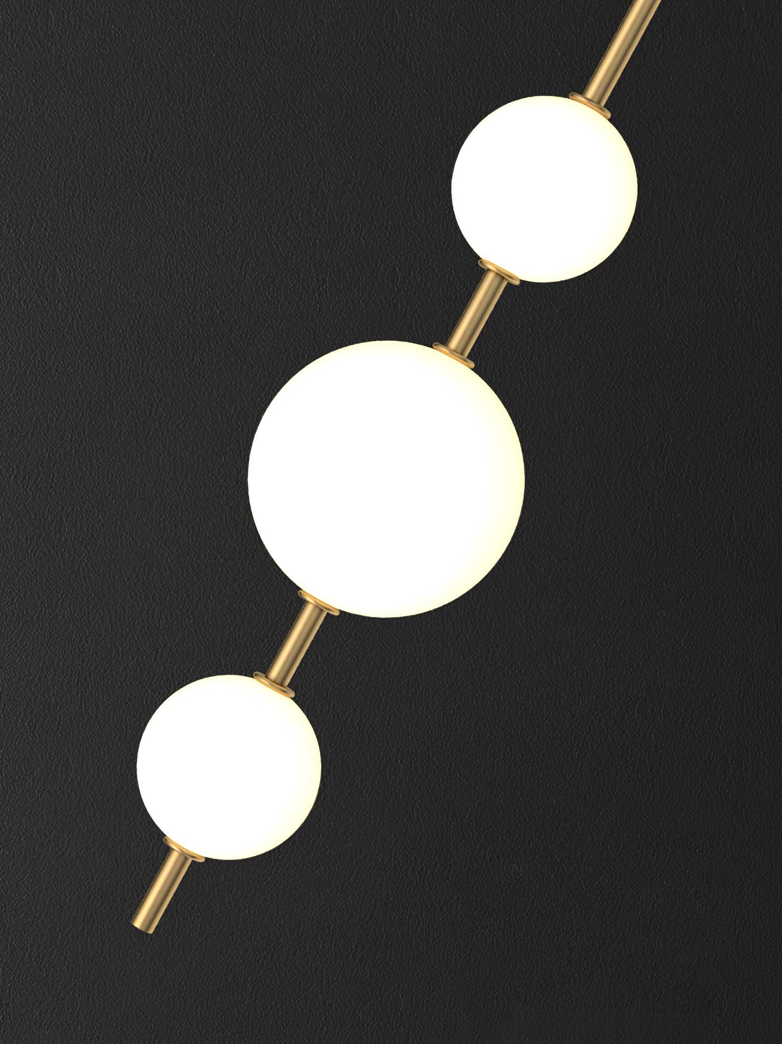Globe-Shaped Vertical Wall Sconce | Wall-Mounted