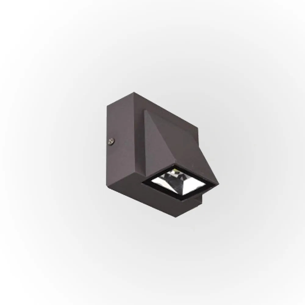 Contemporary Black Metal LED Outdoor Wall Light