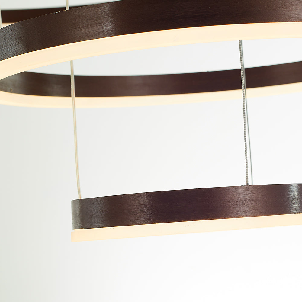 Indoor Metal Pendant Lamp – Sleek Tir-Circle Design with Adjustable Cord