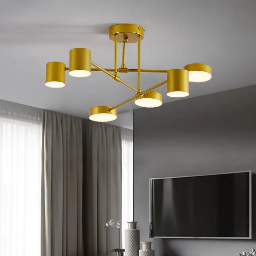 Six-Spot LED Ceiling Light – Modern & Adjustable