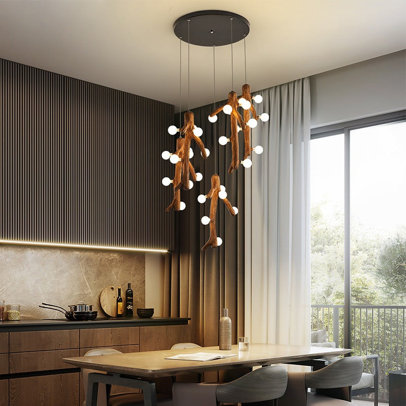 Modern Acrylic & Metal LED Chandelier – Living & Dining Lighting Fixture