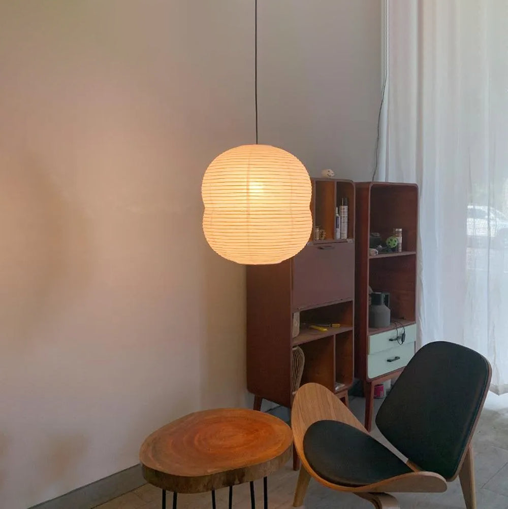 Washi Paper Hanging Lamp | Japanese-Style Mini Pendant