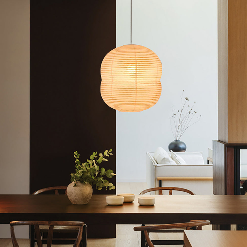 Washi Paper Hanging Lamp | Japanese-Style Mini Pendant