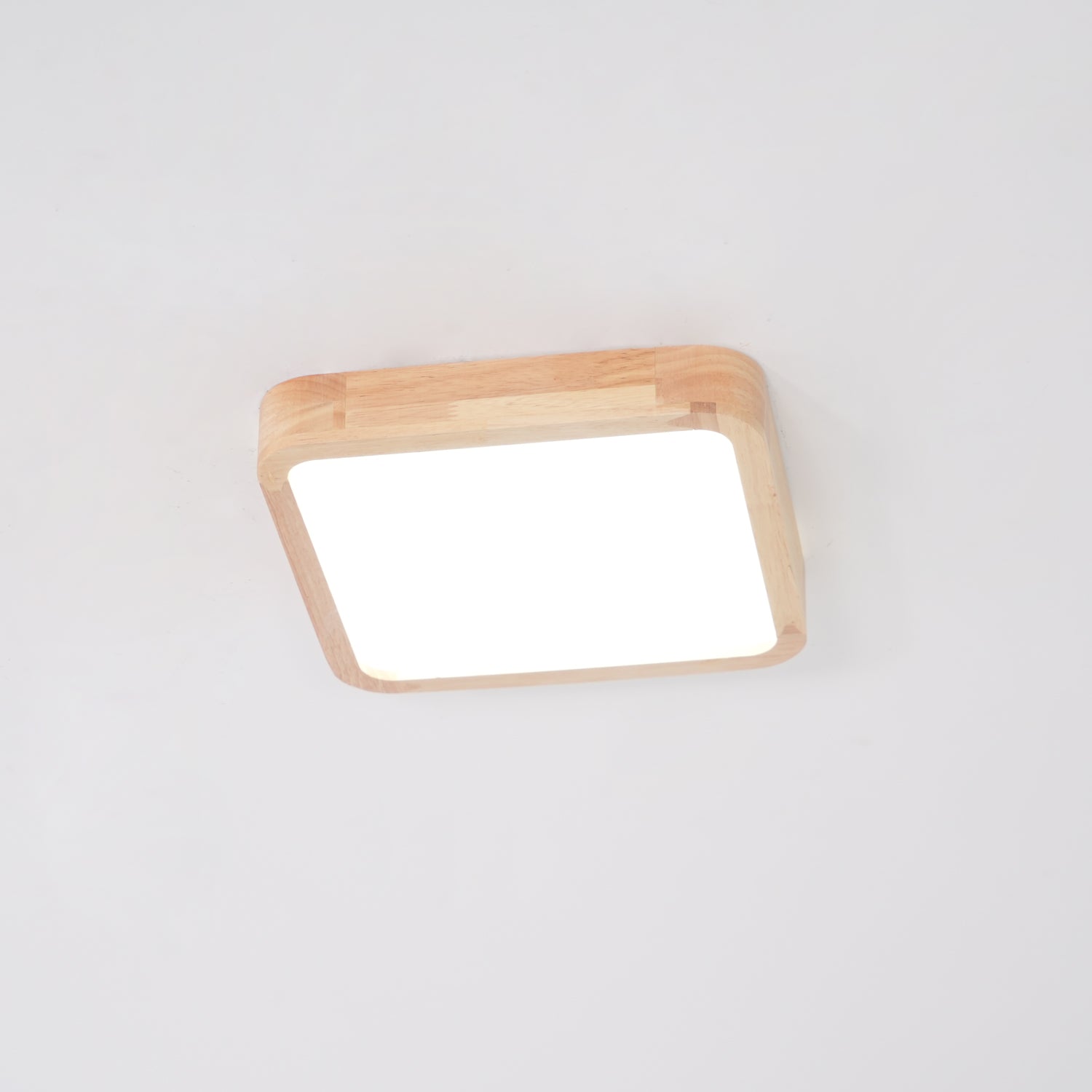 Scandinavian Wooden Ceiling Lamp - Geometric Design Home Lighting