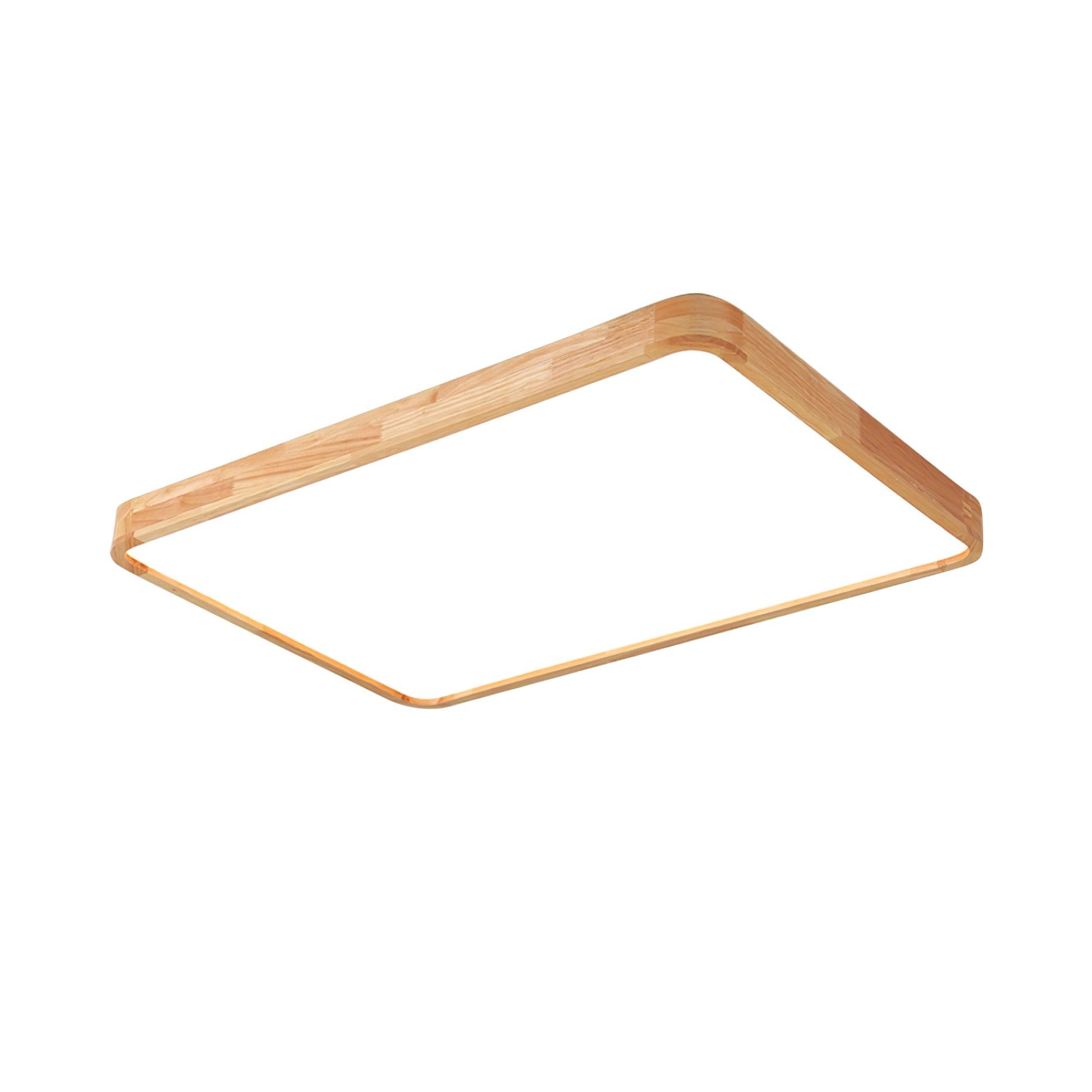 Scandinavian Wooden Ceiling Lamp - Geometric Design Home Lighting