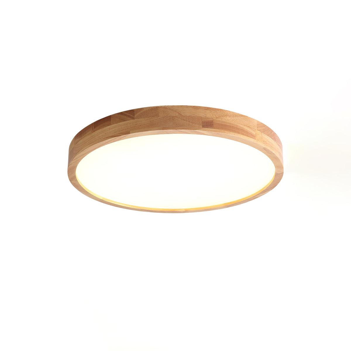 Scandinavian Wooden Ceiling Lamp - Geometric Design Home Lighting