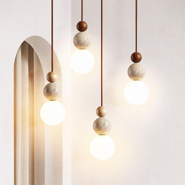 Travertine Pendant Light | Scandinavian-Inspired