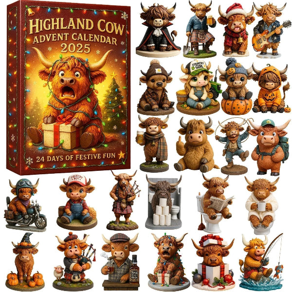 Highland Cow Advent Calendar – 2025 Edition