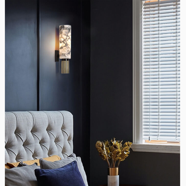 Marble Finish Wall-Mounted Lamp