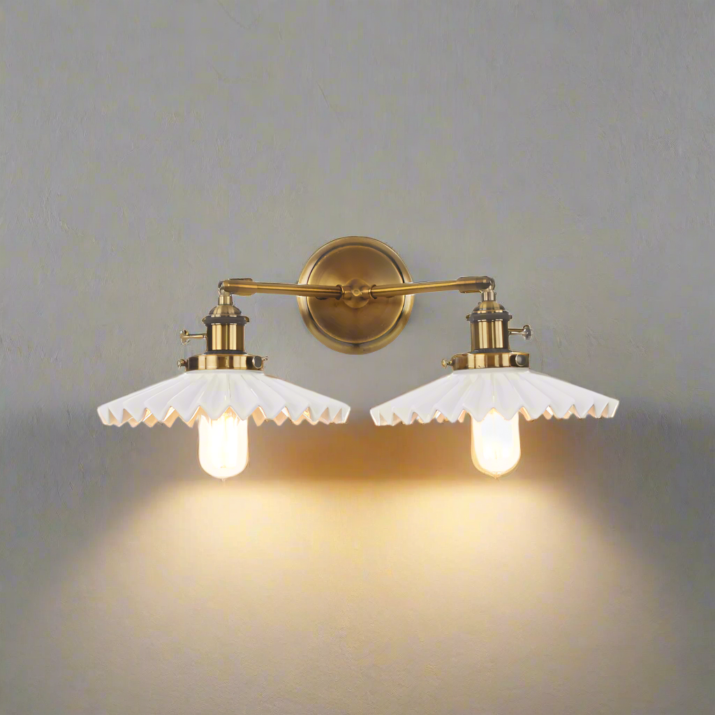 Double-Head Ceramic Lamp | Retro Style Antique Lighting