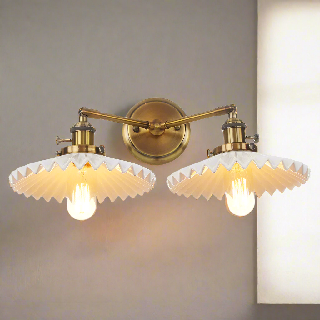 Double-Head Ceramic Lamp | Retro Style Antique Lighting