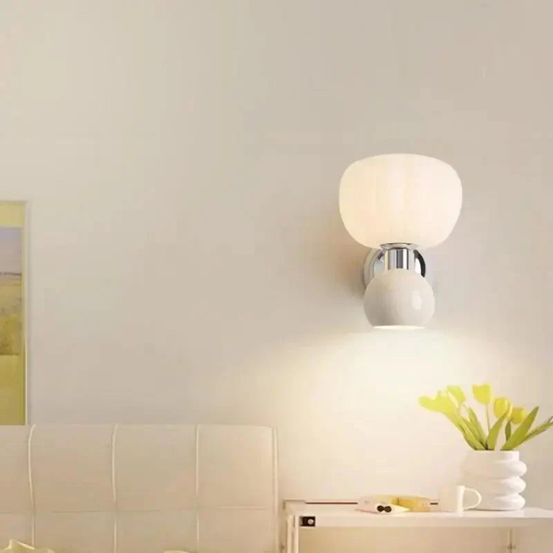 Bauhaus Style Cream Wall Light | LED Wall Lamp