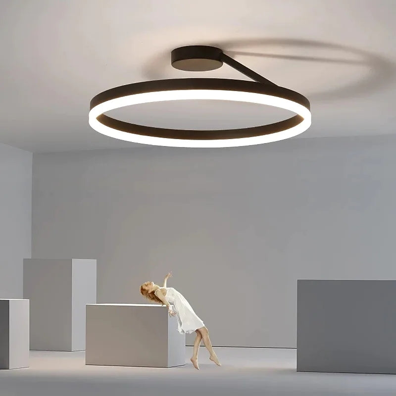 Modern Circle Flush Mount Ceiling Light – Stylish Lighting Fixture