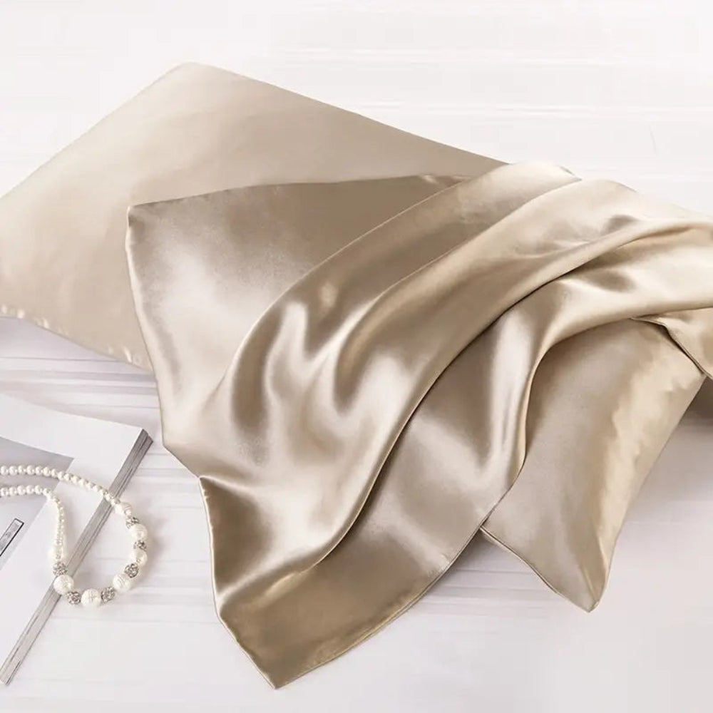Luxury Silk Pillowcases (Set of 2) – Skin-Calming & Frizz-Reducing Sleep