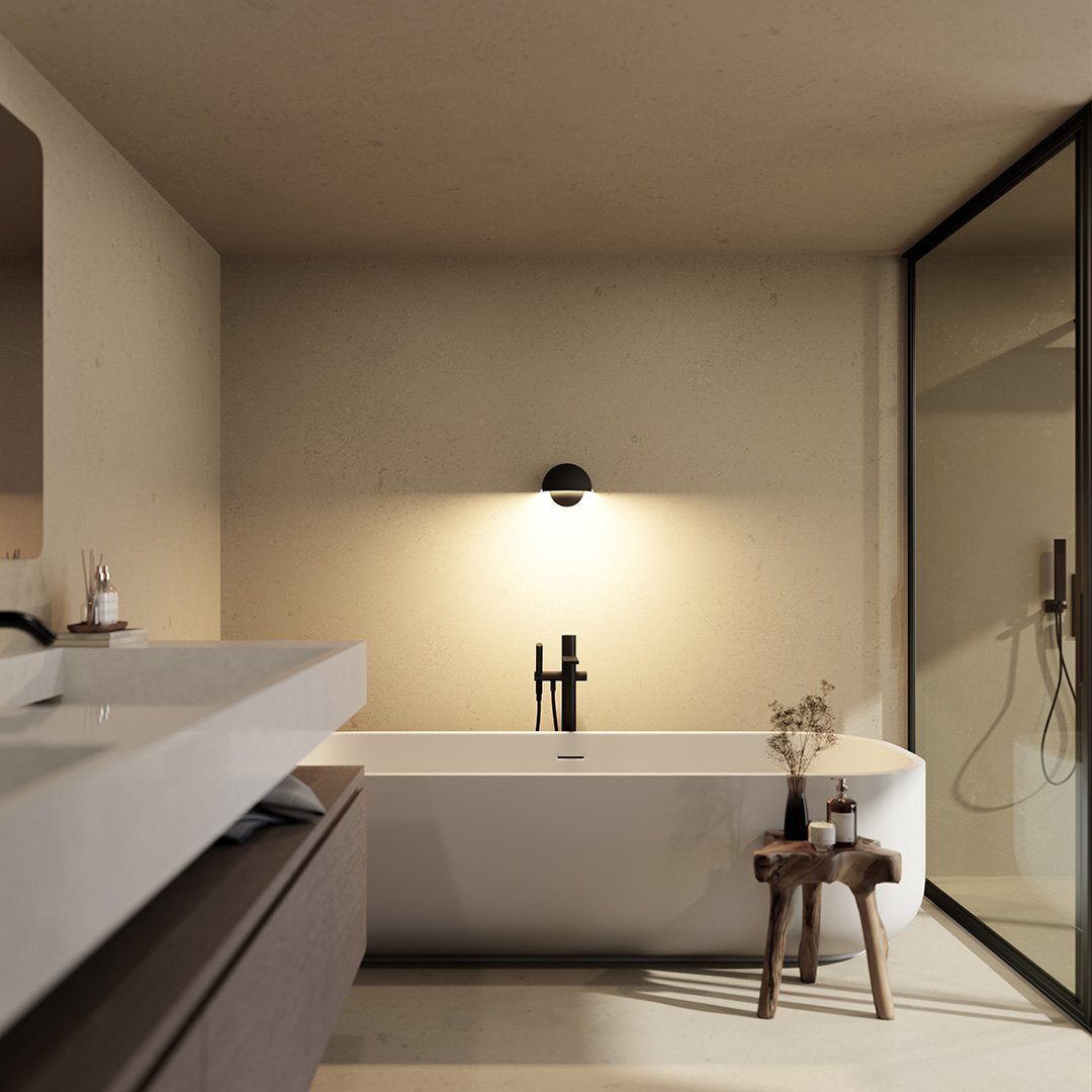 Bathroom & Living Room LED Wall Light | Wall Mounted Warm White Lamp
