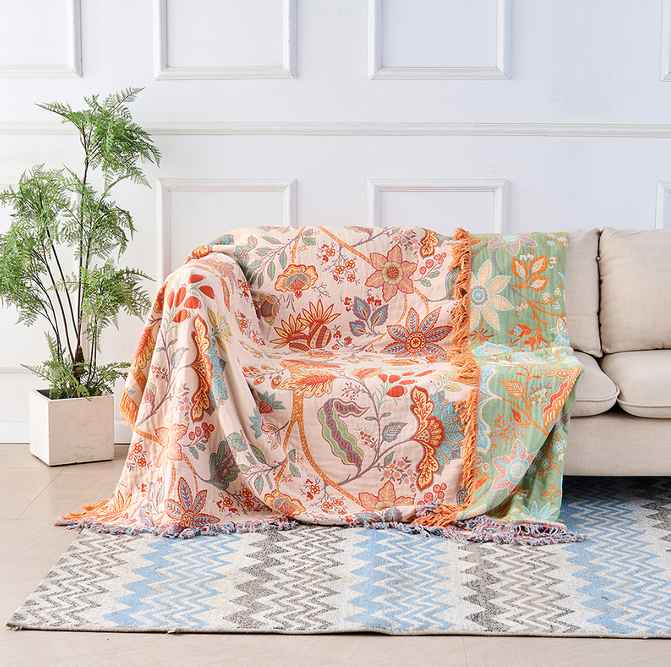 Bohemian Floral Blanket