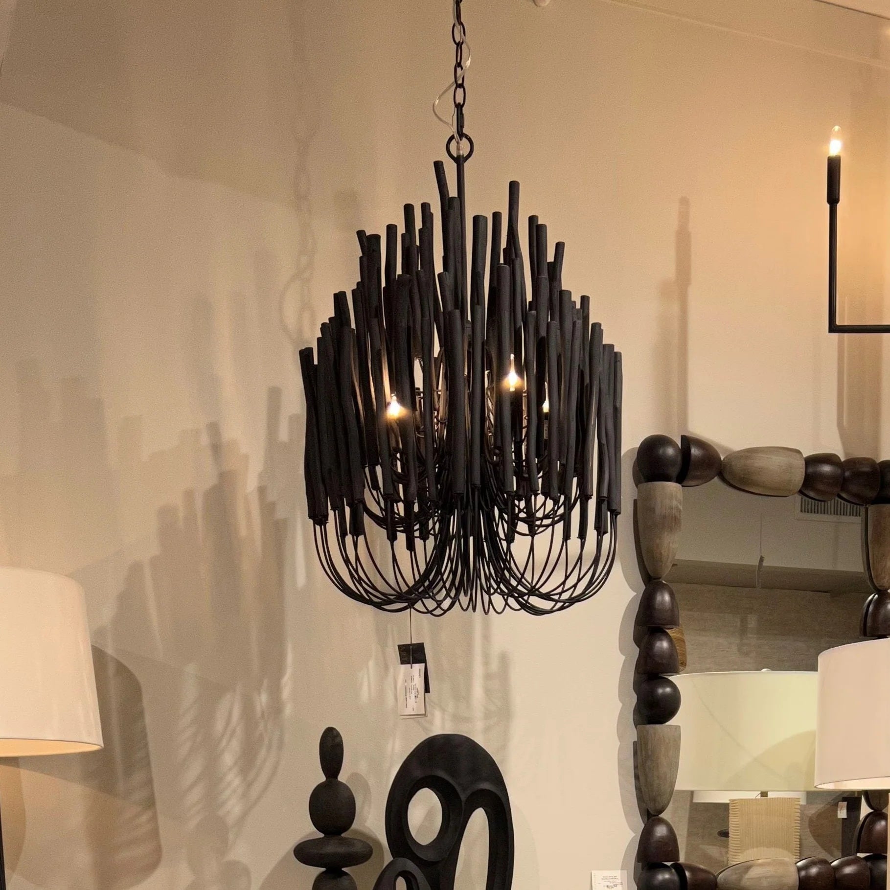 Multi-Stick Ceiling Chandelier – Cluster Pendant Light
