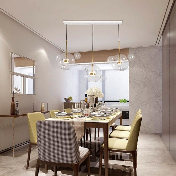 Bubble Glass Globe Chandelier | Metal & Glass Pendant Light