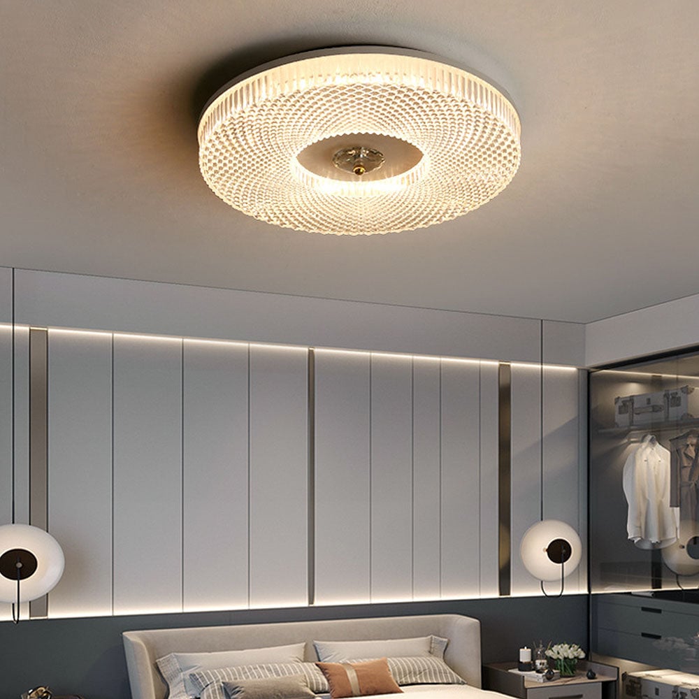 Ultra-Slim LED Ceiling Light | Copper Round Recessed Fixture