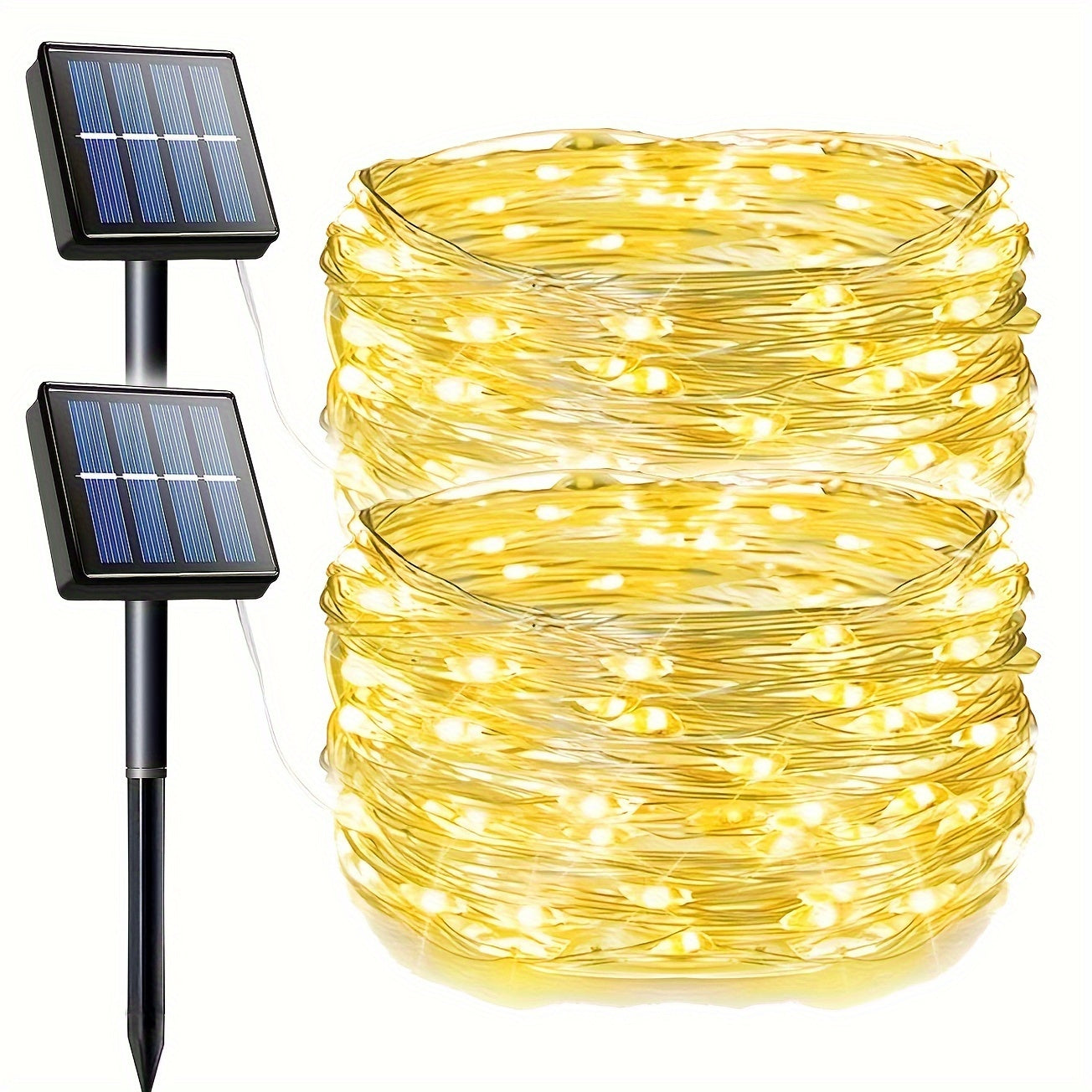 Solar-Powered Red Fairy Lights – Outdoor Waterproof String Lights for Garden & Patio