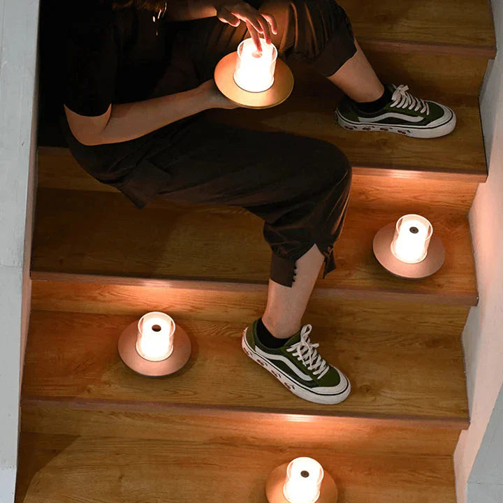 Contemporary LED Induction Candle Table Lamp