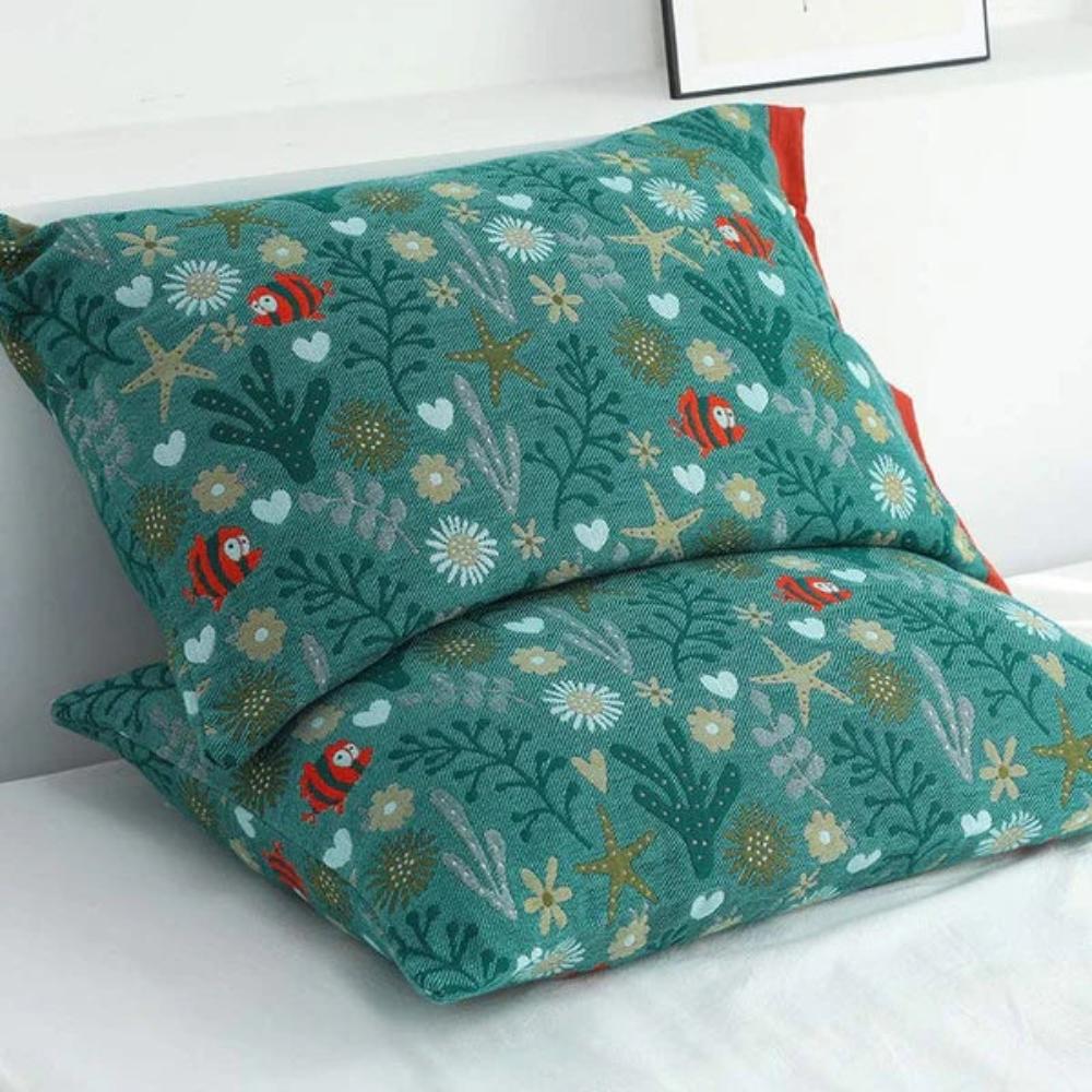 Ocean Coral Pattern Pillow Covers – Breezy & Beautiful