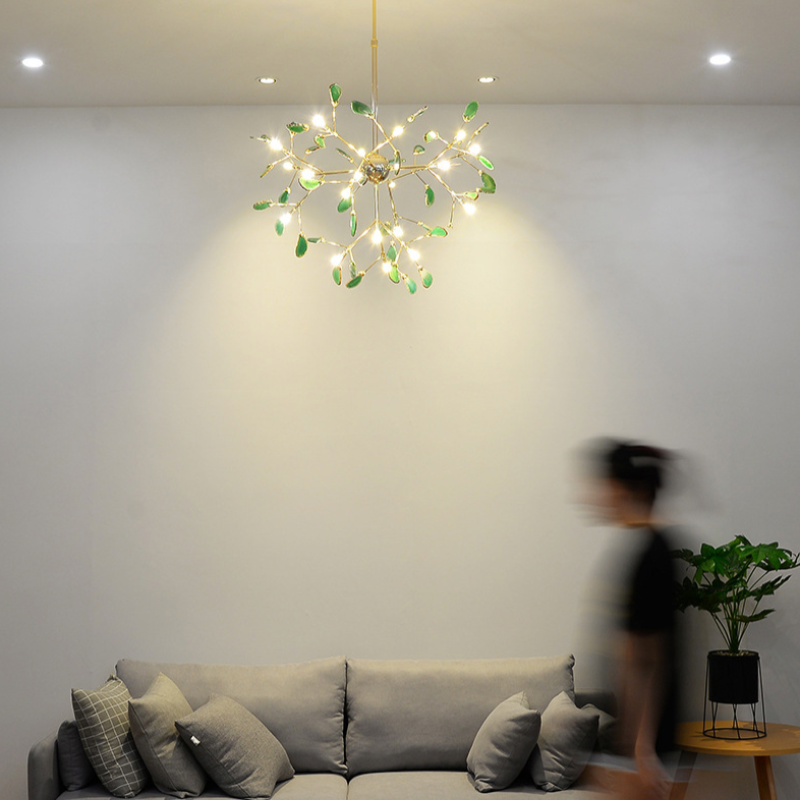 Colourful LED Nordic Chandelier – Modern Metal Ceiling Light
