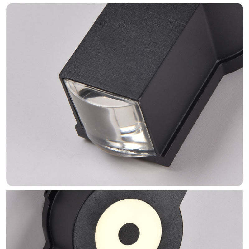 Weatherproof Cross-Form Outdoor Wall Light with Soft White LEDs