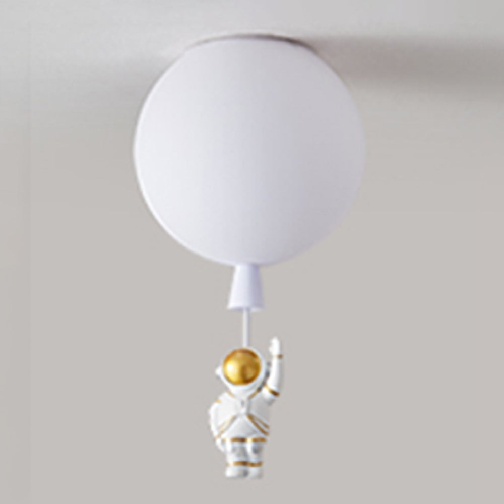 Astronaut Balloon Flush Mount Ceiling Light – Kids’ Room Lighting