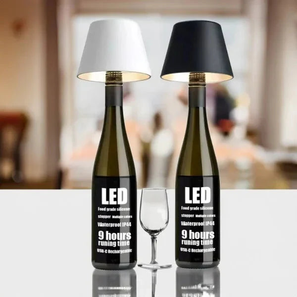 Rechargeable Wine Bottle Table Lamp