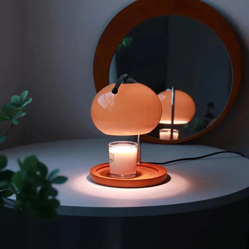 VIntage Glass Electric Candle Warmer Lamp