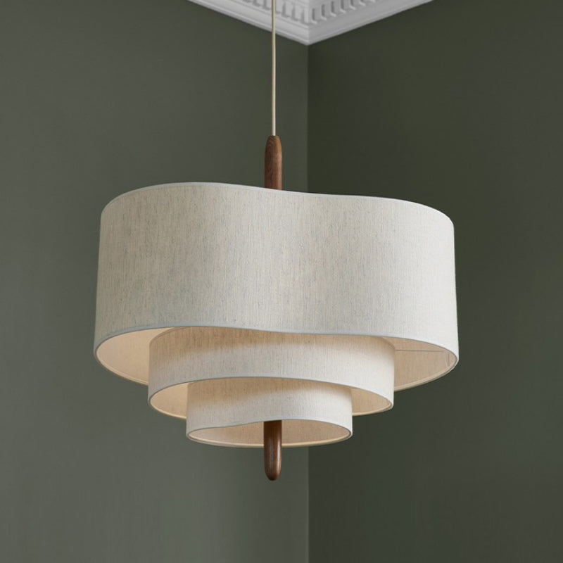 Fabric Shade Chandelier – Warm and Inviting Illumination