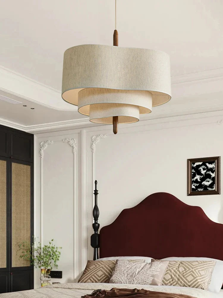 Fabric Shade Chandelier – Warm and Inviting Illumination