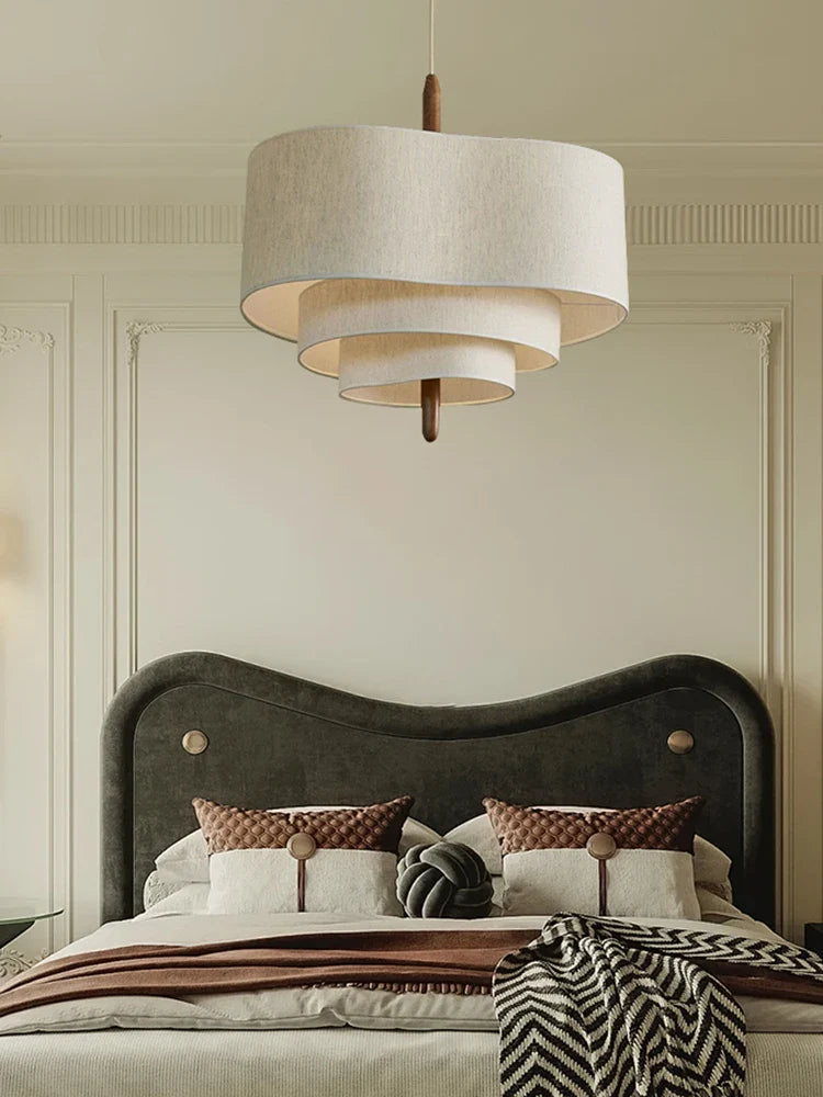 Fabric Shade Chandelier – Warm and Inviting Illumination