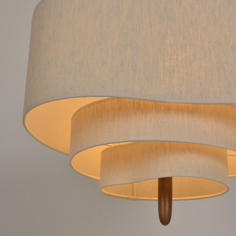 Fabric Shade Chandelier – Warm and Inviting Illumination