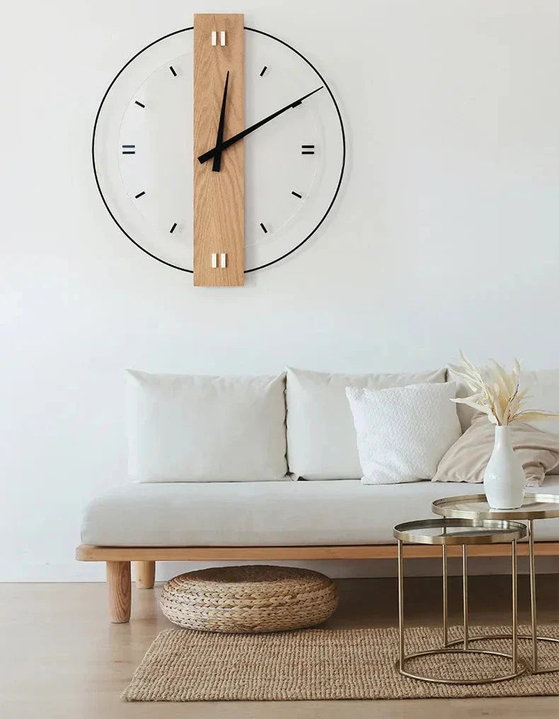 Natural Wood Wall Clock | Timeless Accent