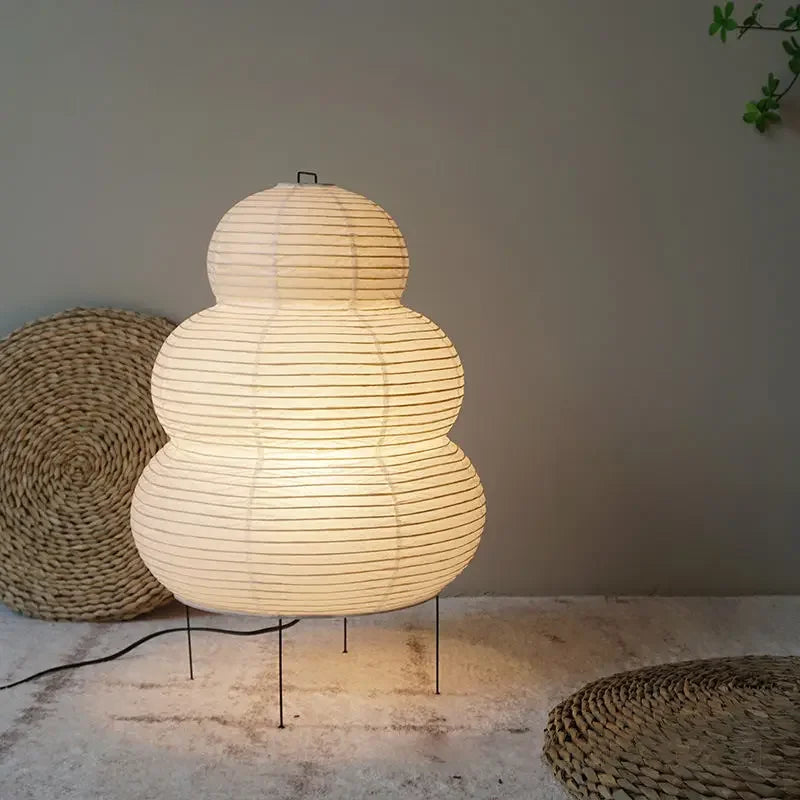 Authentic Japanese Paper Lamp with Retro Flair – Soft Lighting for Every Room