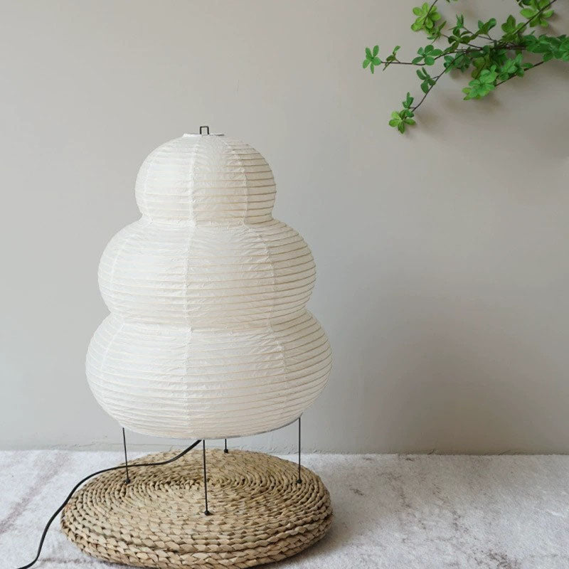 Japanese Akari-Style LED Lamp | Rice Paper Lamp