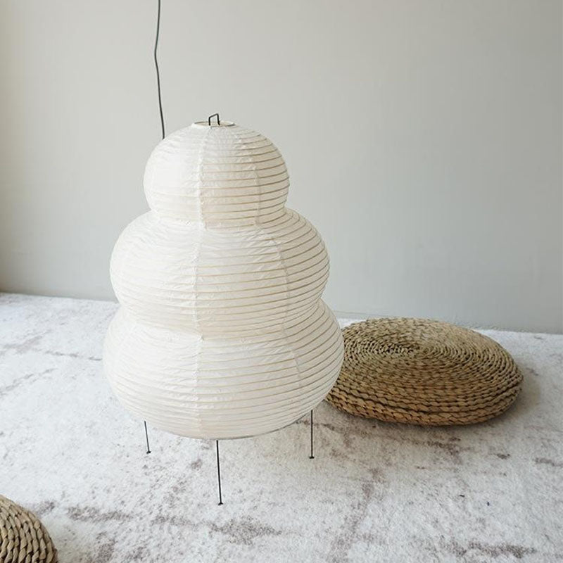 Japanese Akari-Style LED Lamp | Rice Paper Lamp